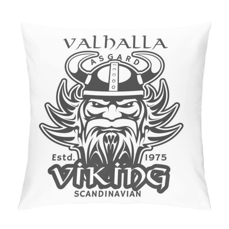 Personality  Valhalla Asgard, Viking Warrior T-shirt Print Pillow Covers