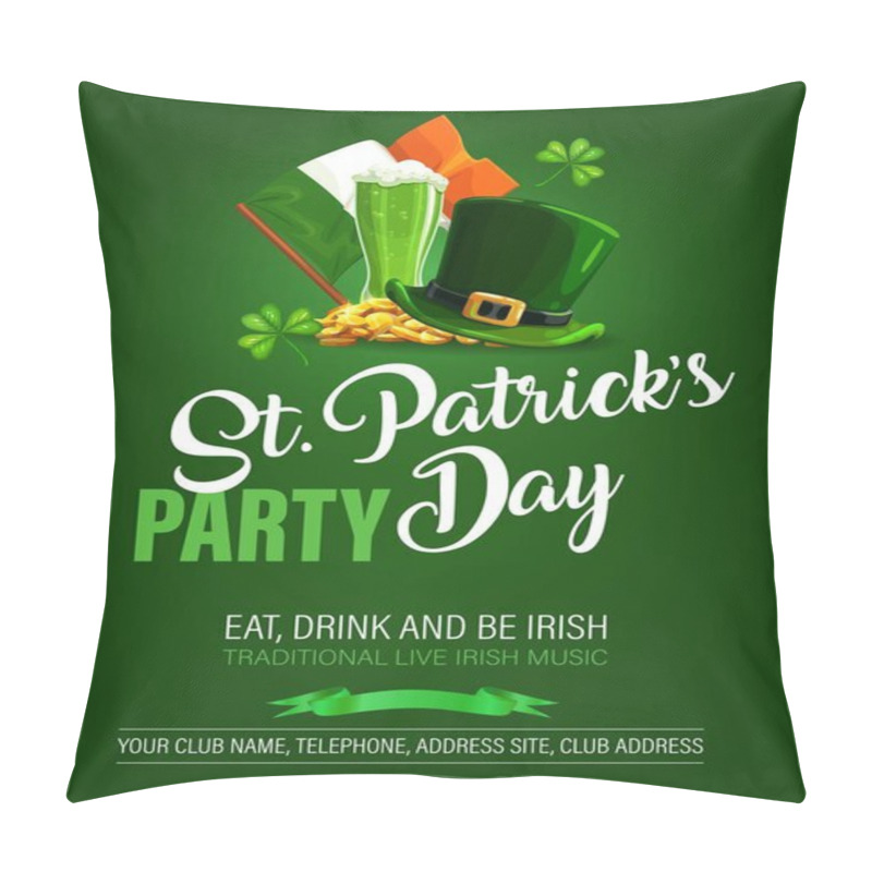 Personality  St Patricks Day Irish Holiday Party Poster Pillow Covers