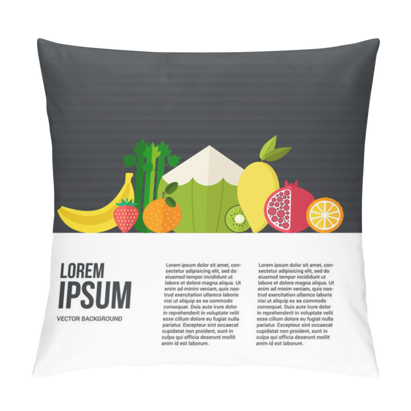 Personality  Diet And Organic Food Template Pillow Covers