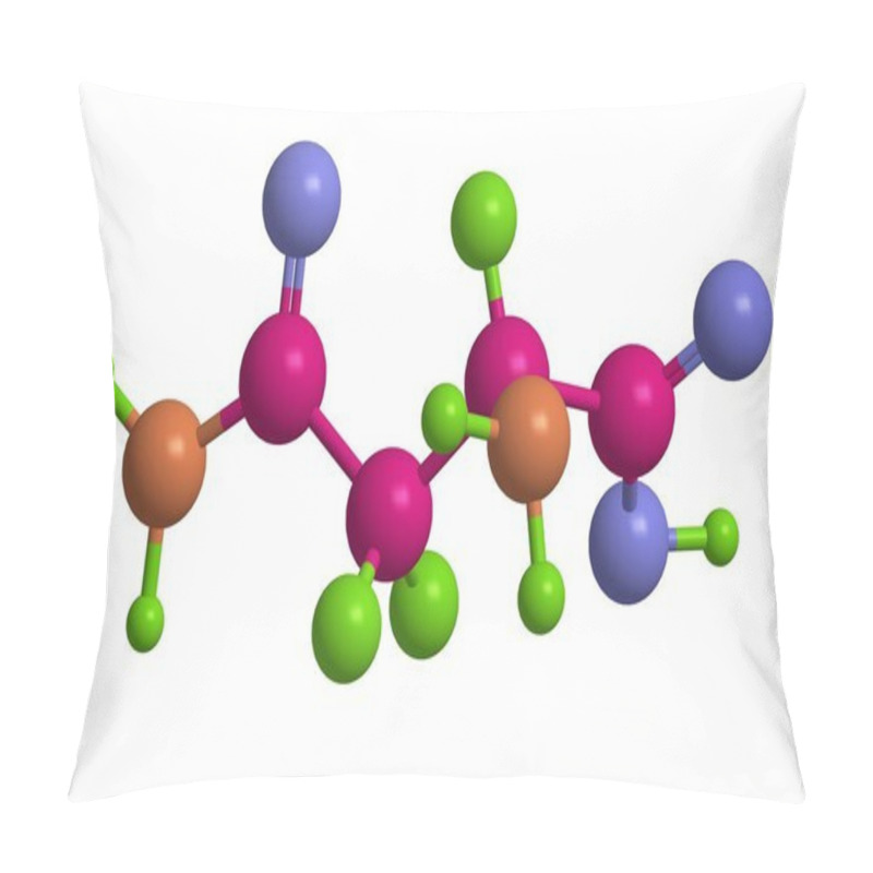 Personality  Molecular Structure Of D - Asparagine Pillow Covers