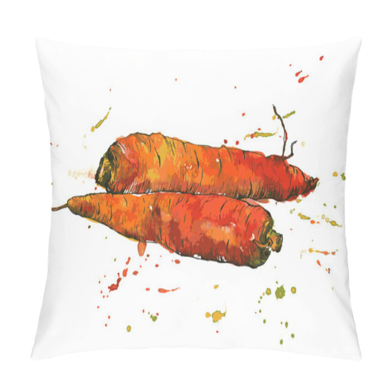 Personality  Hand Drawn Carrots Pillow Covers