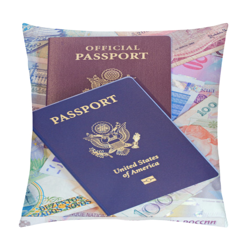 Personality  U .S. Personal And Official Passports Pillow Covers