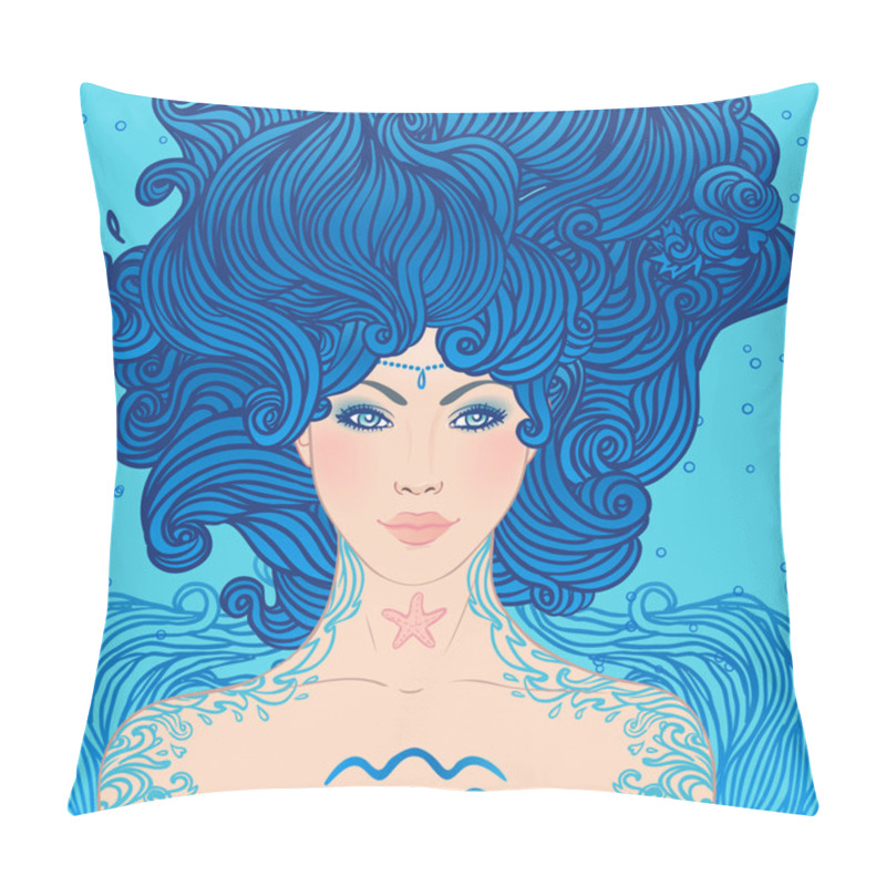 Personality  Aquarius Astrological Sign Pillow Covers