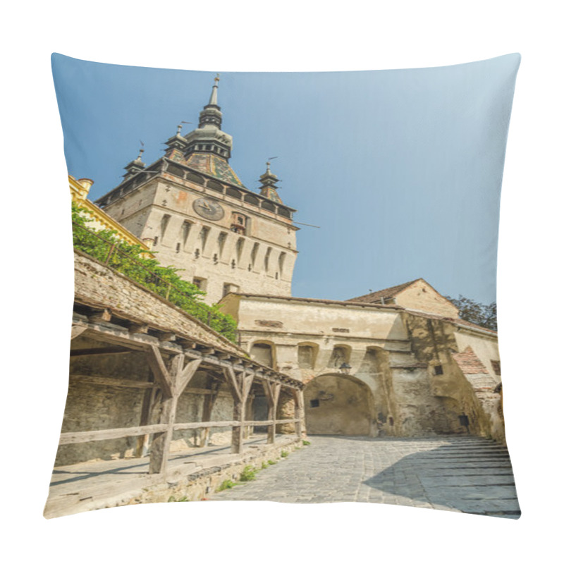 Personality  Medieval Clock Tower Pillow Covers