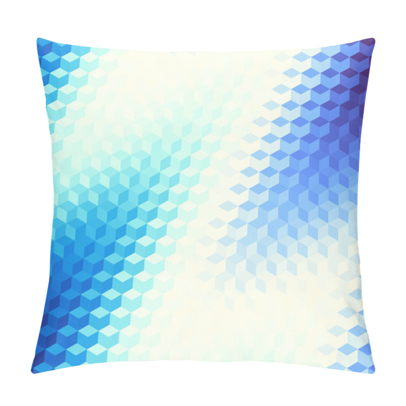 Personality  Geometric Polygonal Pattern Of A Cubes In Low Poly Style. Pillow Covers