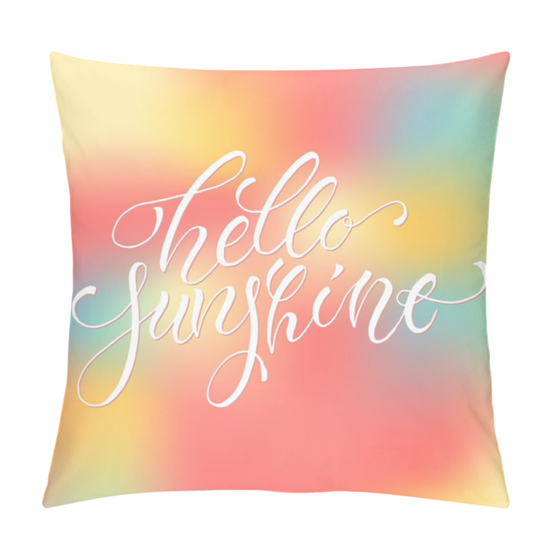 Personality  Hello Sunshine Card Template Pillow Covers