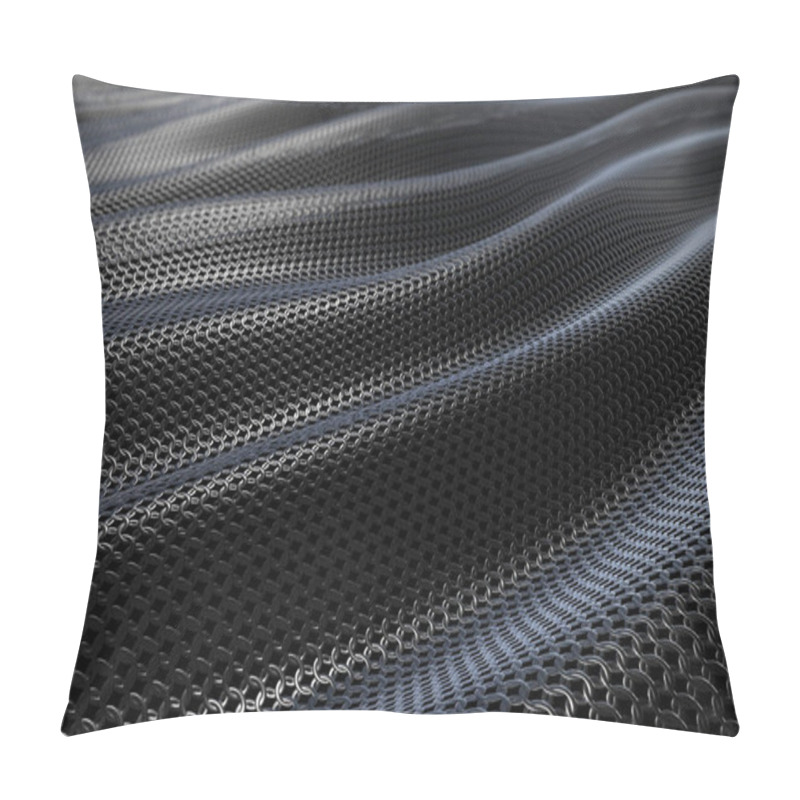 Personality  Dark Metallic Chain Armor Abstract Soft Background Pillow Covers