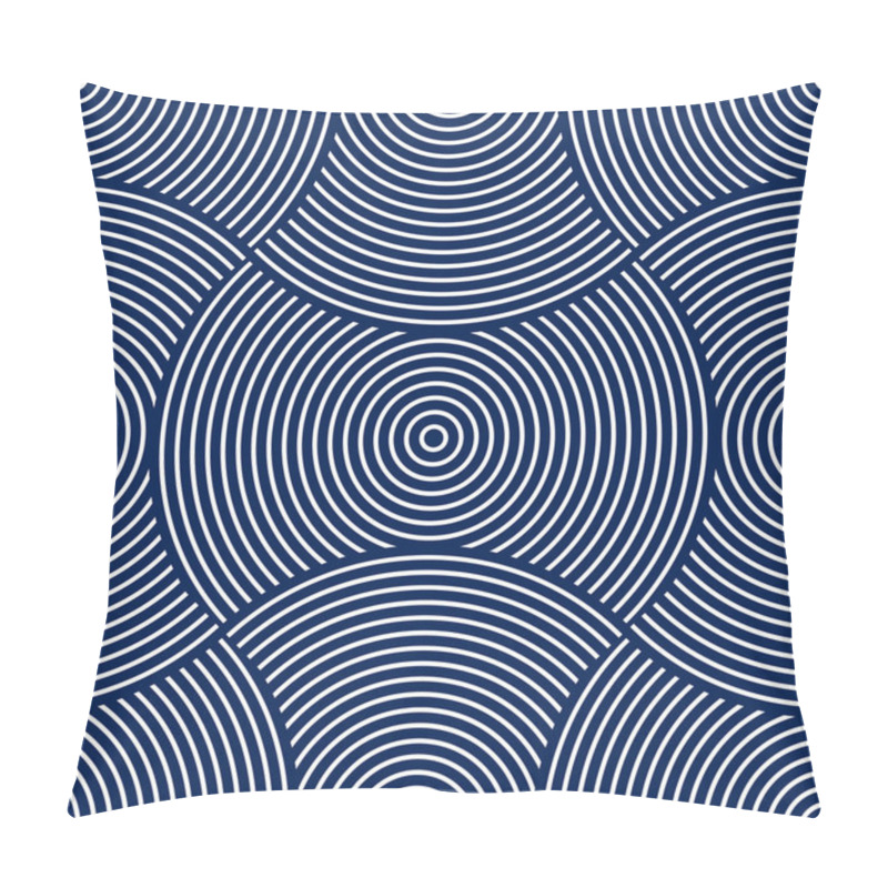 Personality  Overlapping Circles Funky Theme Background. Pillow Covers