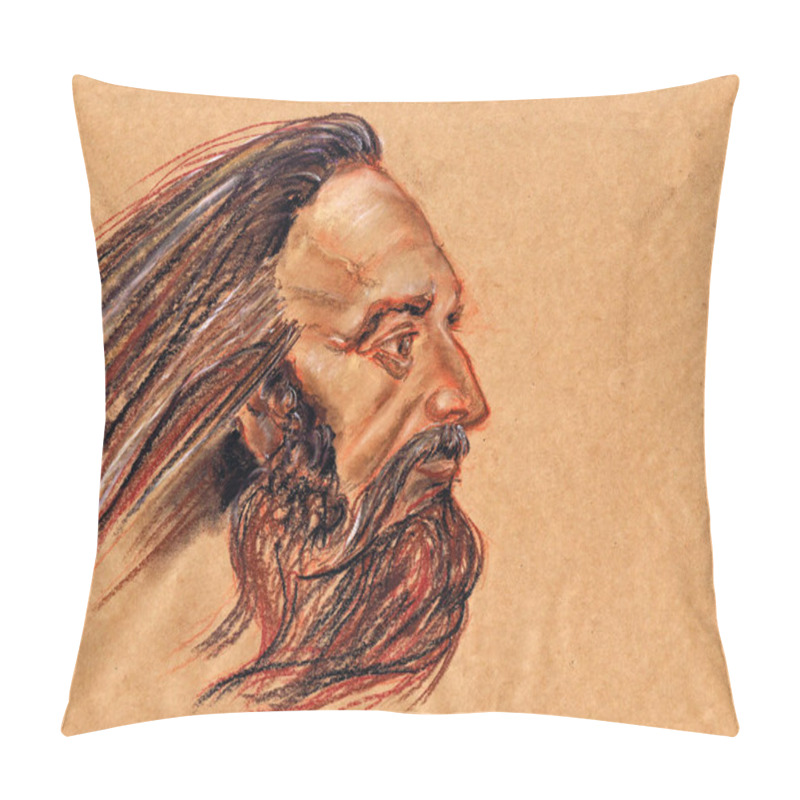 Personality  A Series Of Kings Of Europe. Forefather Cech - The Legendary Progenitor Of The Czech Nation, The Founder Of The Dynasty Pemyslid Princes. The First Of The Legendary Rulers Of The Czech Republic.  Pillow Covers