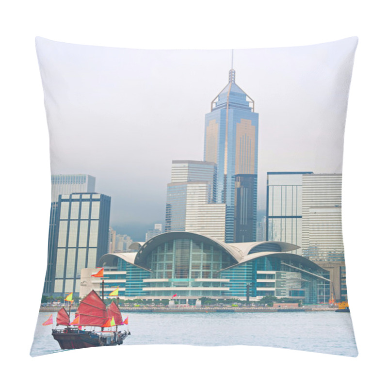 Personality  Hong Kong Downtown Skyline Pillow Covers