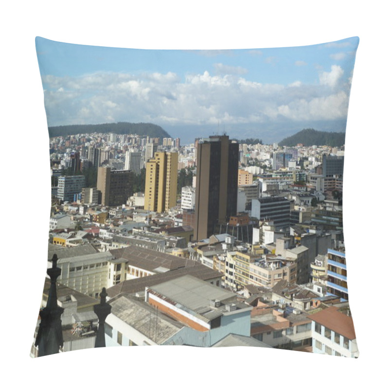 Personality  Panoramic View Of Quito, Ecuador Pillow Covers