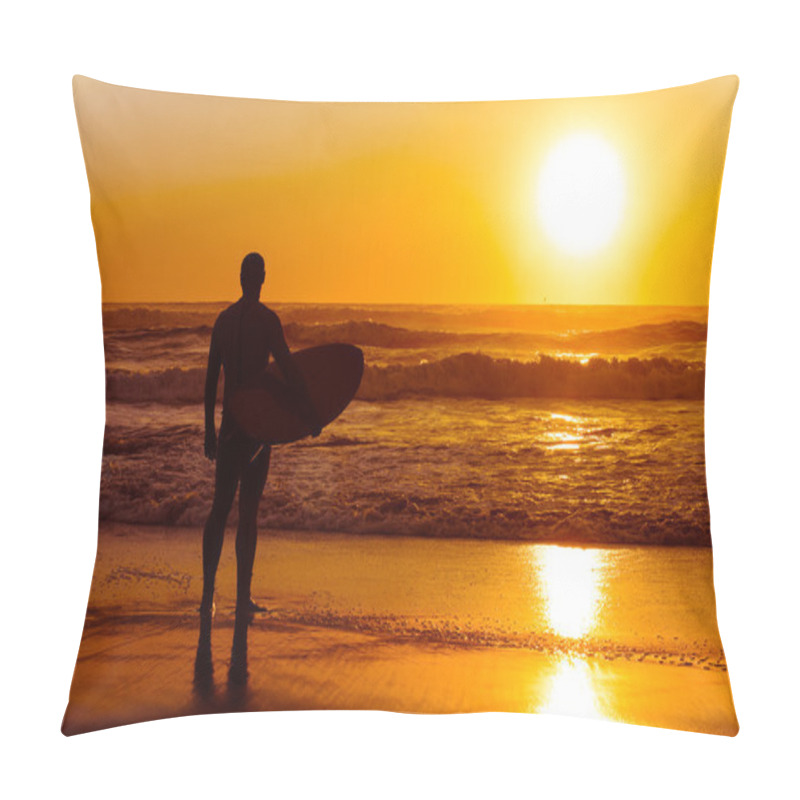 Personality  Surfer Watching The Waves Pillow Covers