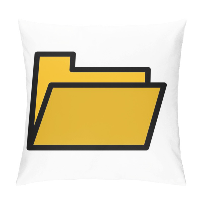 Personality  Folder Vector Icon Illustration Pillow Covers