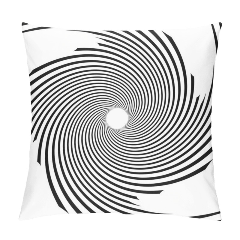 Personality  Circular Radial Lines Geometric Pattern.   Pillow Covers