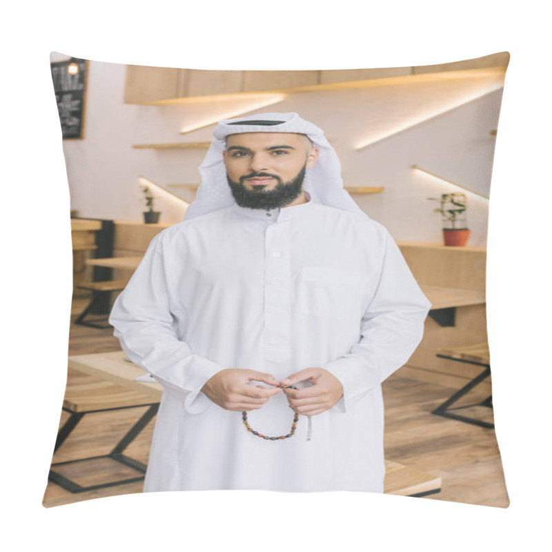 Personality  Muslim Man With Prayer Beads Pillow Covers