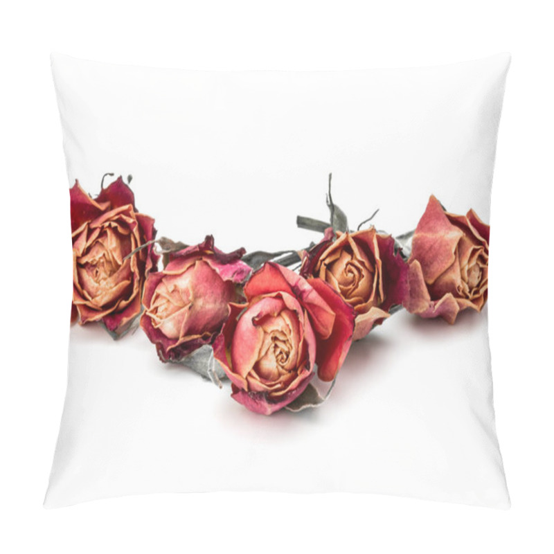 Personality  Dried Rose Flower Heads Pillow Covers