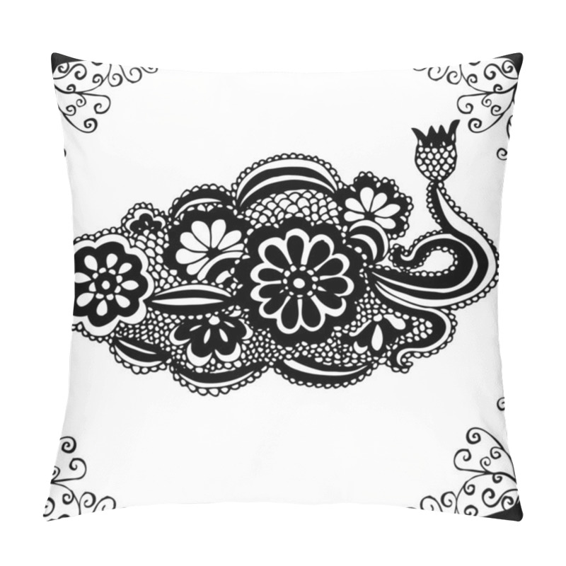 Personality  Ornate Flower Design Pillow Covers