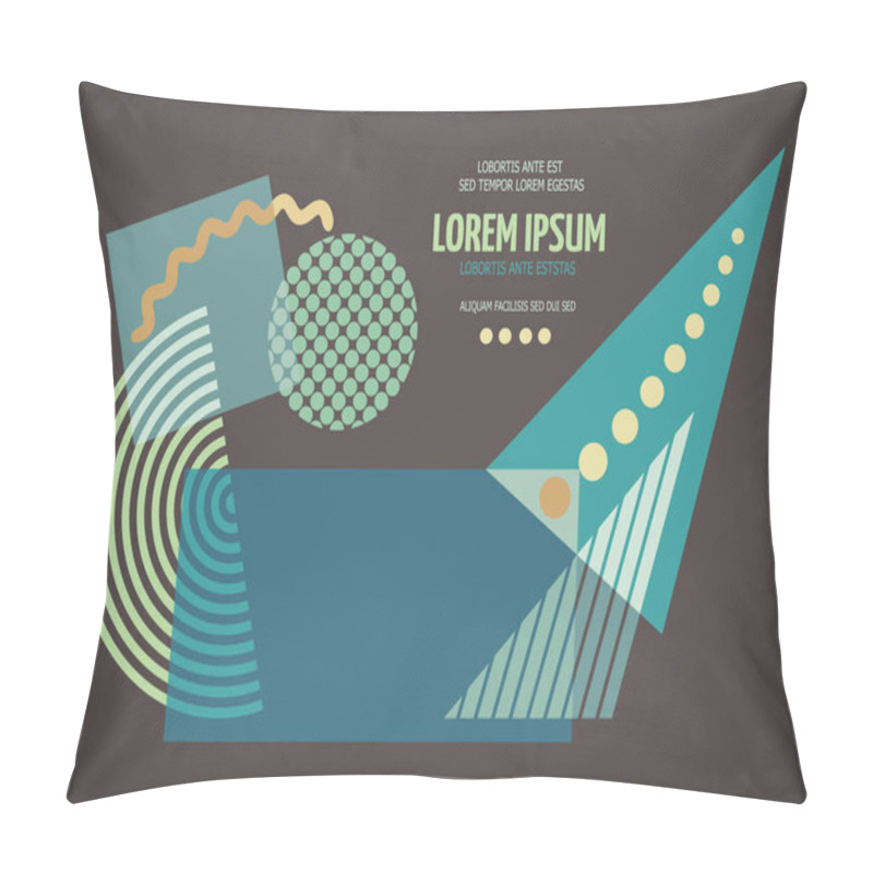 Personality  Abstract Geometric Modern Asymmetric Design. Pillow Covers