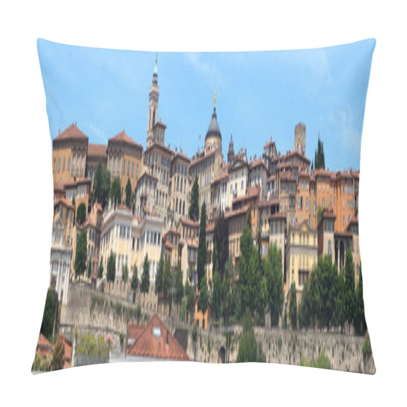 Personality  Panorama Of Upper City Citta Alta In Bergamo, Italy Pillow Covers