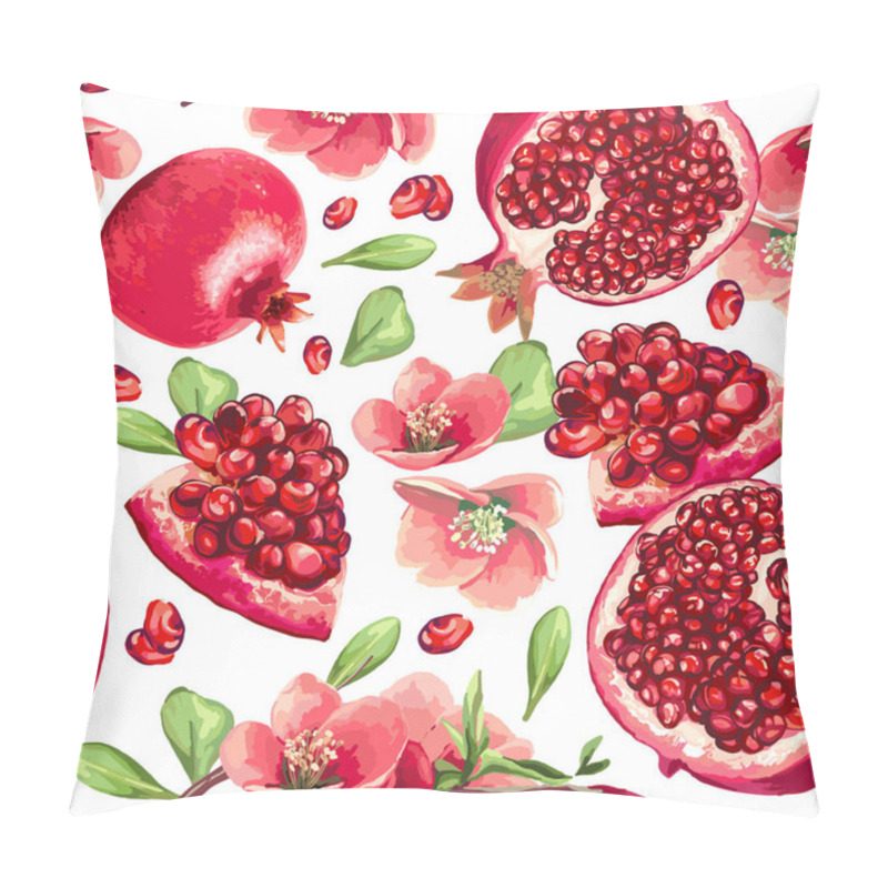 Personality  Pomegranate Fruit And Flowers. Pillow Covers