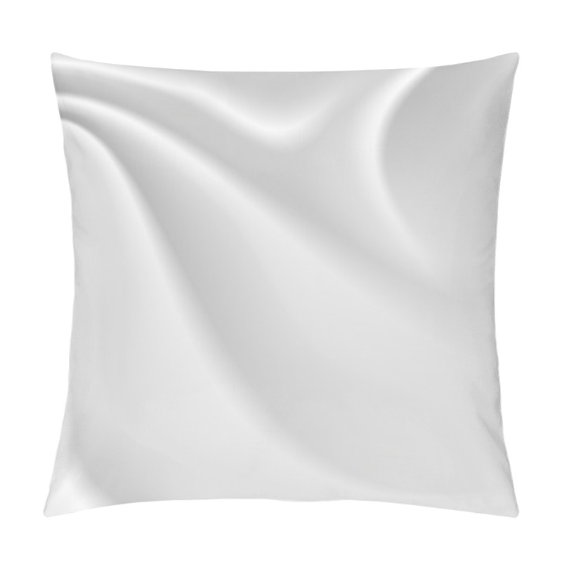 Personality  White Silk Background Pillow Covers