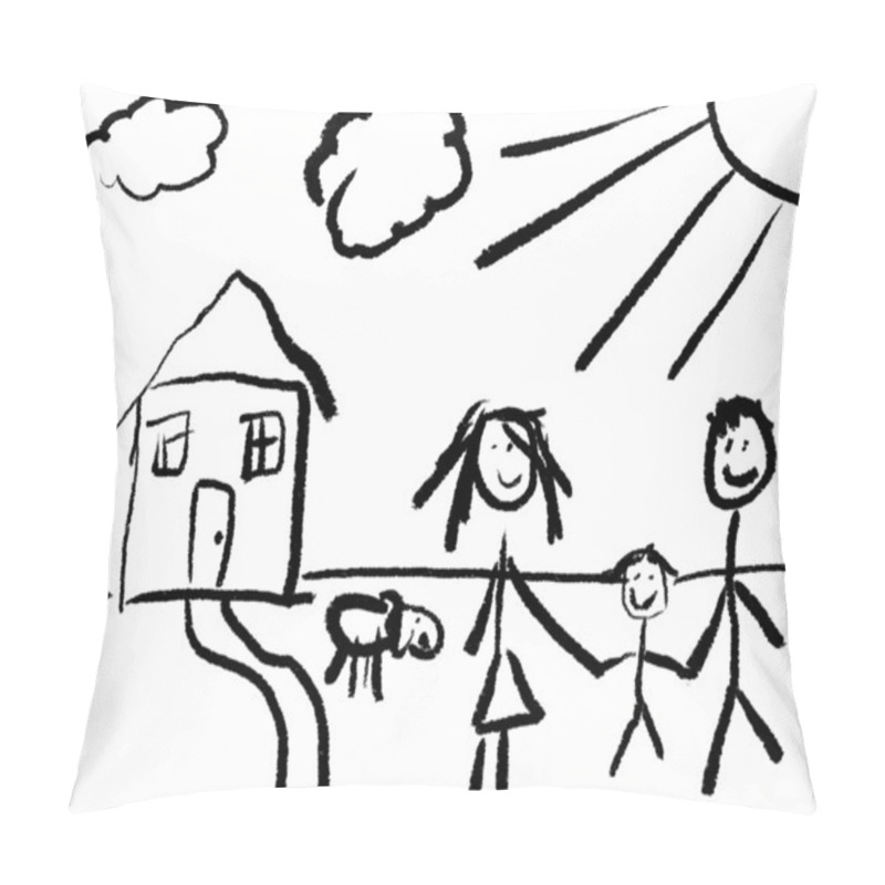 Personality  Happy Family Pillow Covers