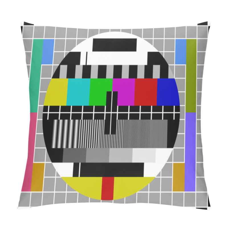 Personality  PAL TV Test Signal Pillow Covers