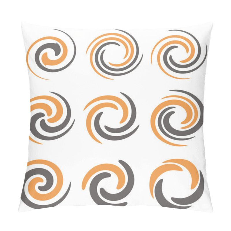 Personality  Spiral Logo Design Concepts And Ideas Pillow Covers