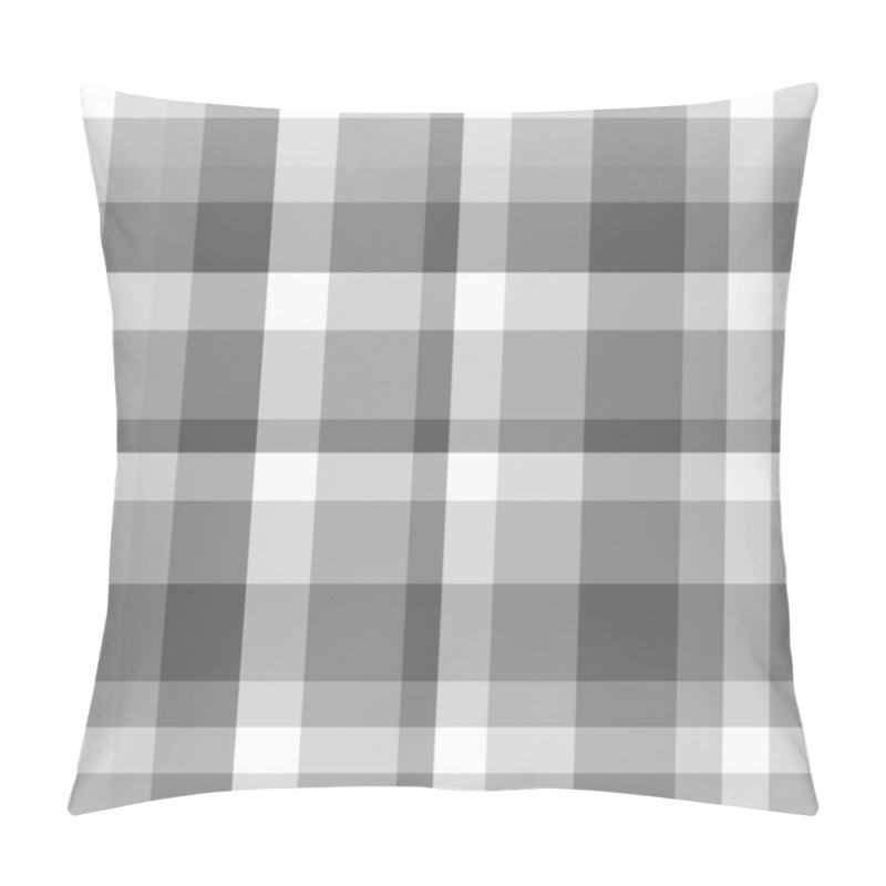 Personality  Seamless Pattern. Checkered Monochrome Cloth Texture. Print For Textiles Pillow Covers