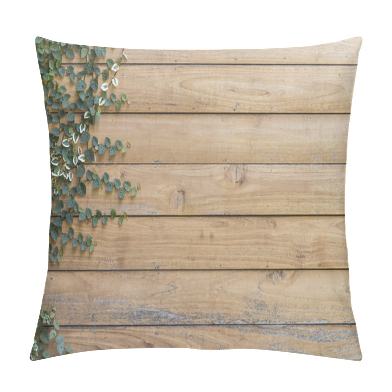 Personality  Tree On Wood Planks Texture Background Wallpaper Pillow Covers