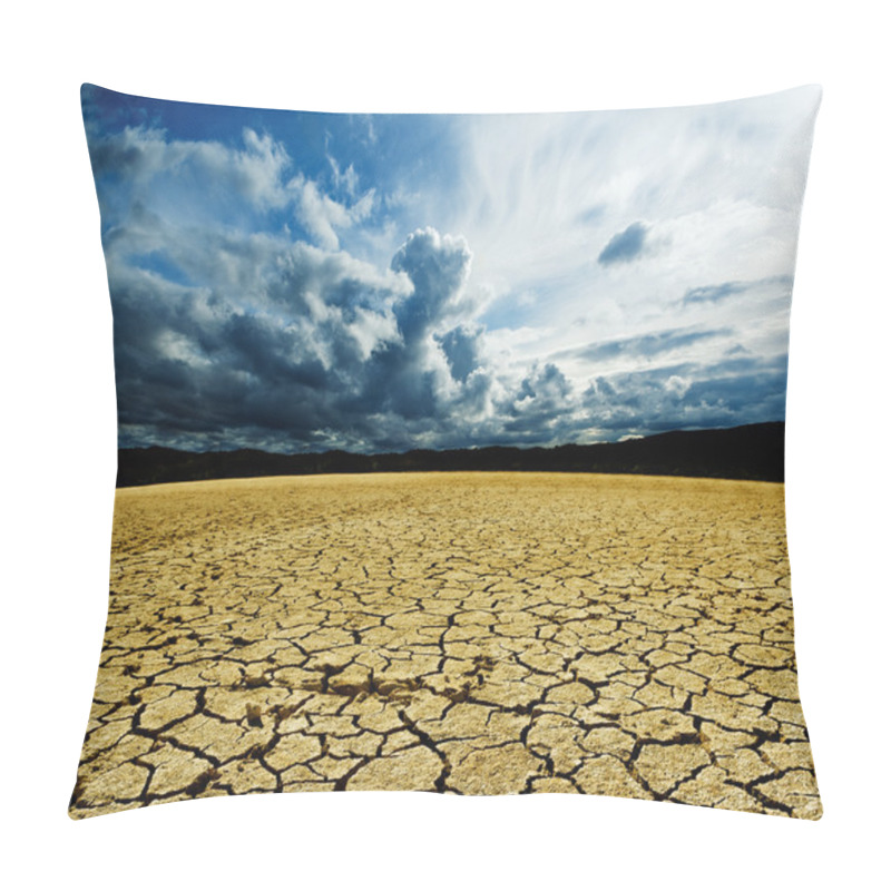 Personality  Dreamscape With Cracked Soil Pillow Covers