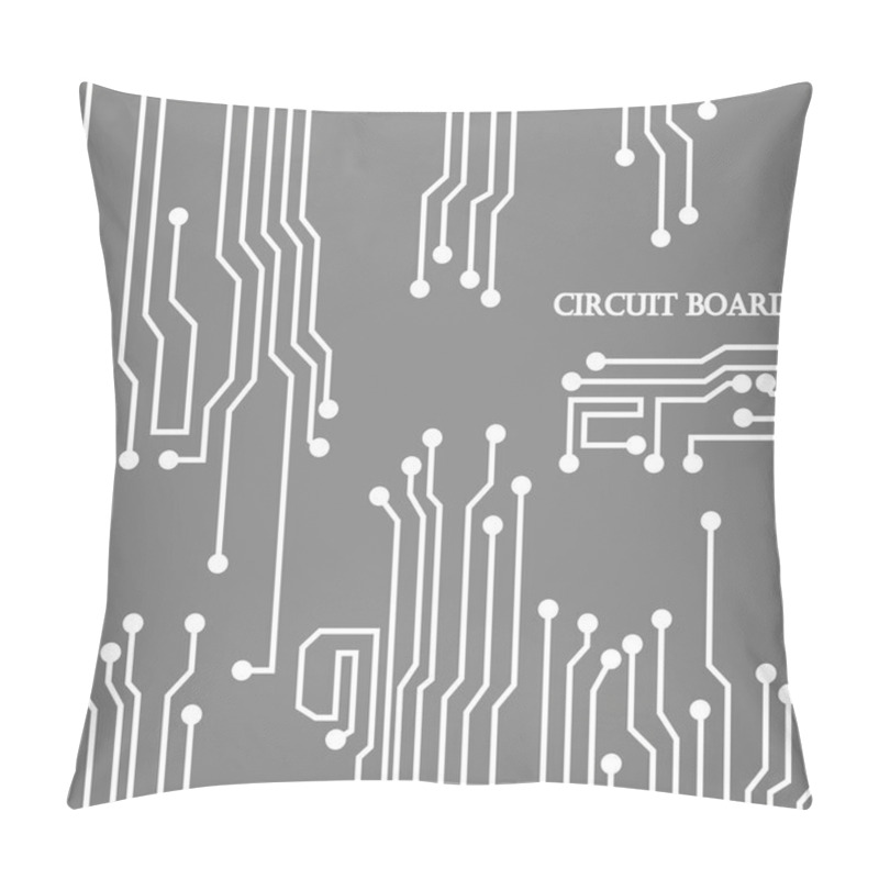 Personality  Circuit Board Cpu. Vector Illustration Pillow Covers