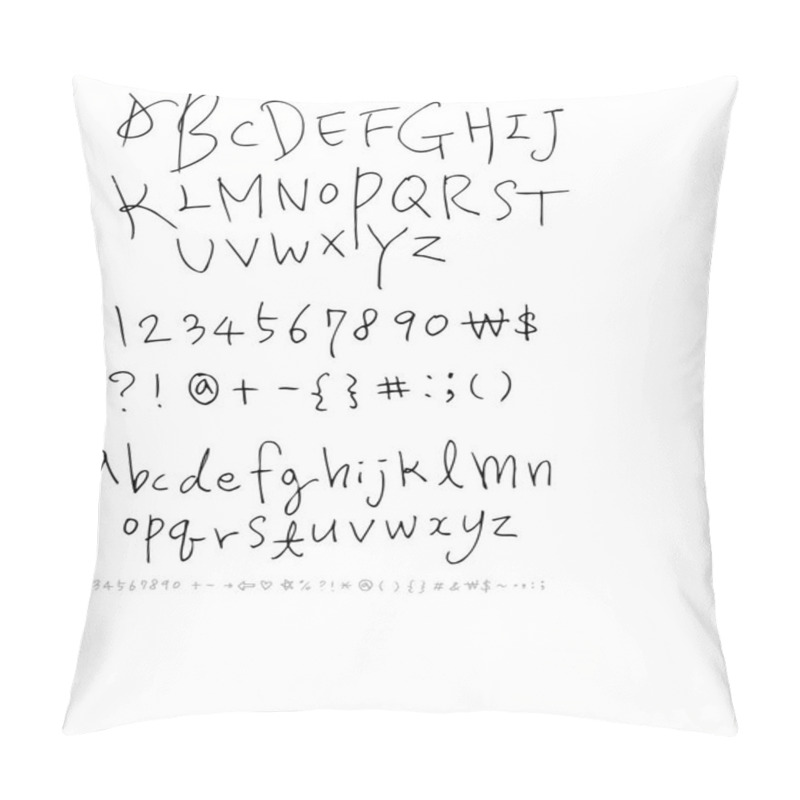 Personality  Vector Fonts / Handwritten Calligraphy  Pillow Covers