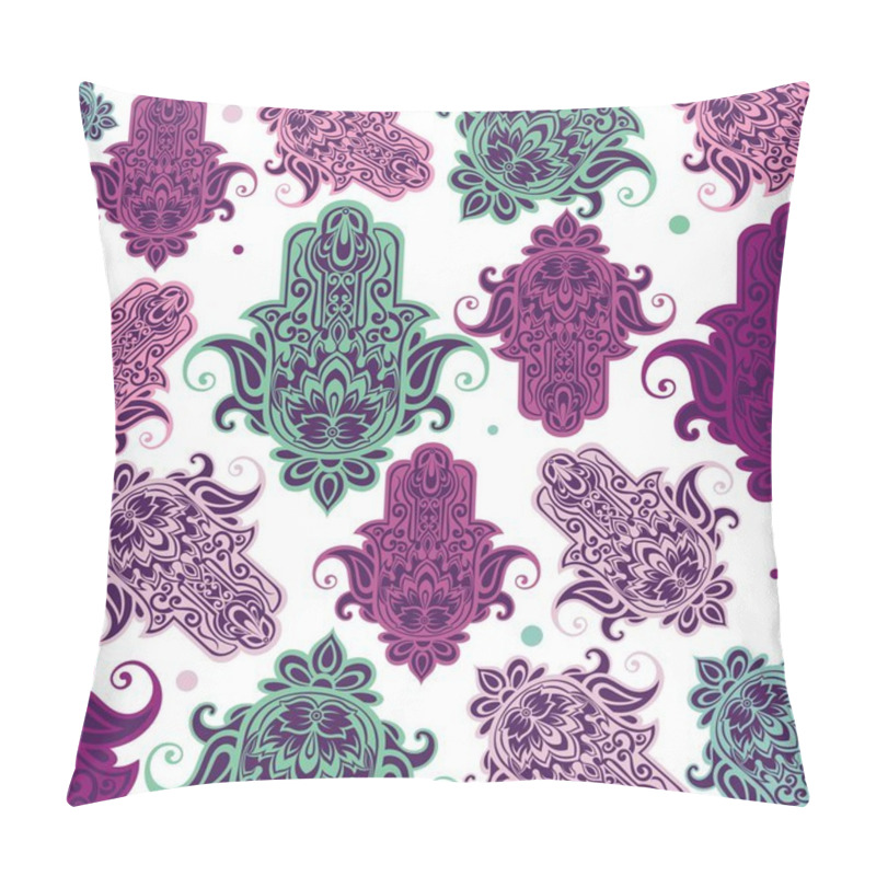 Personality  Hamsa Illustration Card Pillow Covers