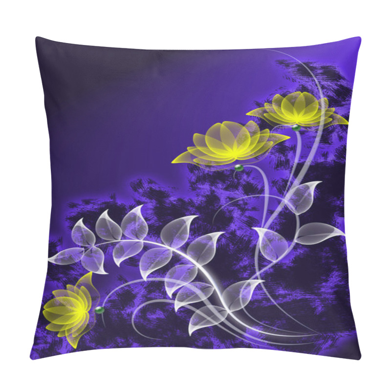 Personality  Transparent Flowers Pillow Covers