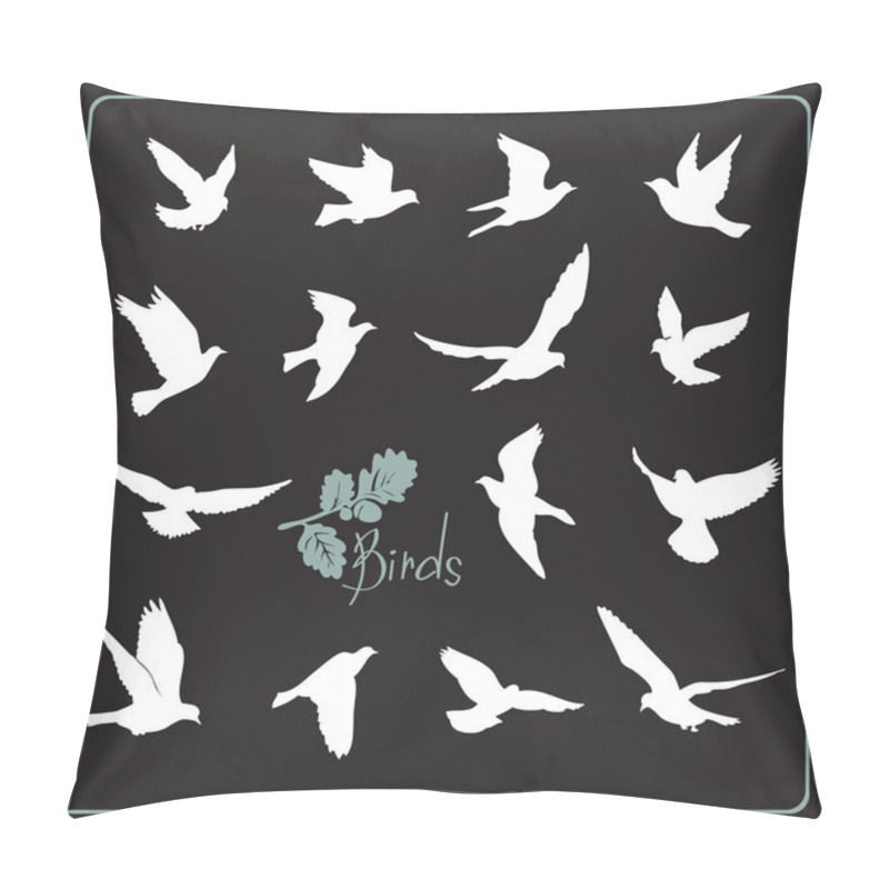 Personality  Flying Birds Silhouettes Pillow Covers