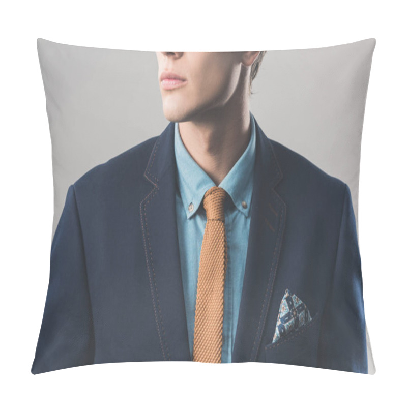 Personality  Handsome Young Businessman Pillow Covers