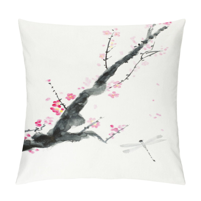 Personality  Branch Of Cherry Blossoms Pillow Covers