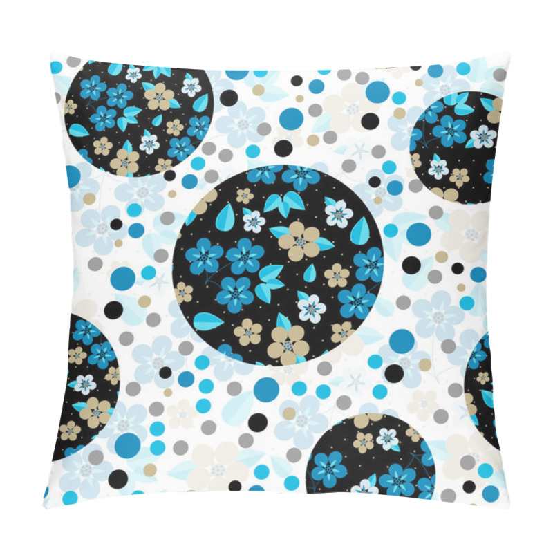 Personality  Circles Floral Seamless Ornament Pillow Covers