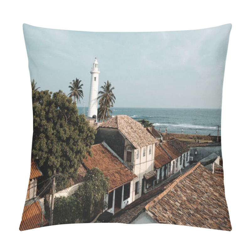 Personality  Beautiful White Lighthouse Fort Galle Sri Lanka Pillow Covers