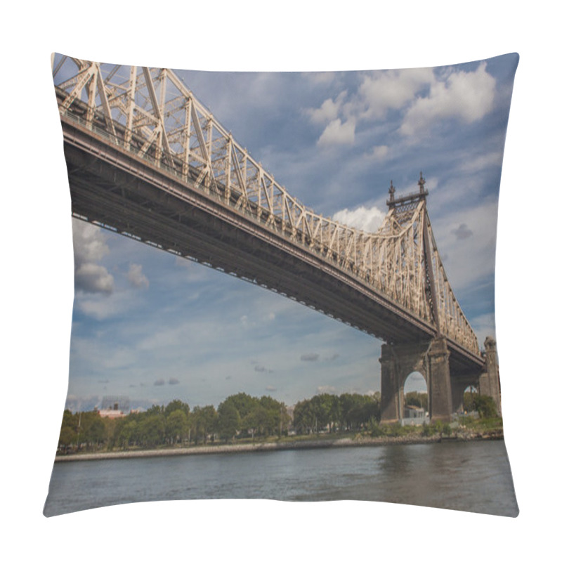 Personality  Queensboro Bridge In New York Pillow Covers