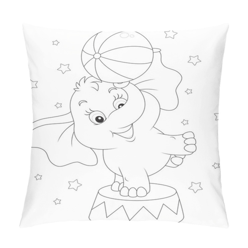 Personality  Little Circus Elephant Pillow Covers