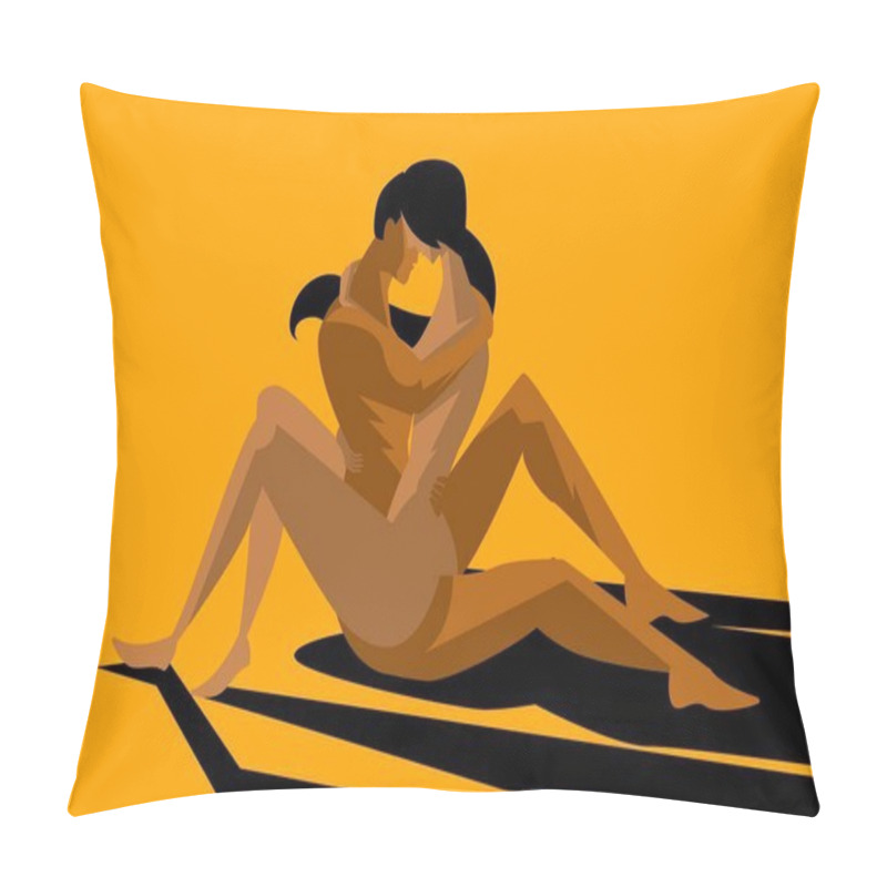 Personality  Tantra Orgasm African Couple Pillow Covers