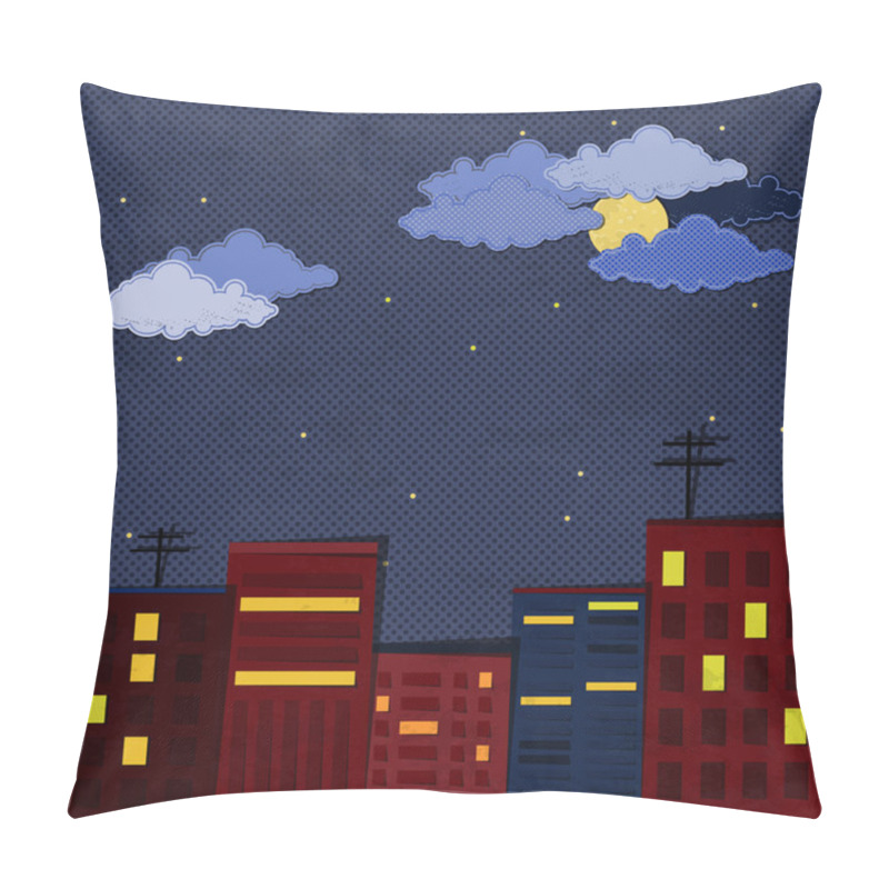 Personality  Paper Town At Night Pillow Covers