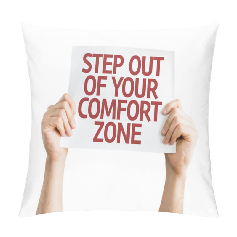 Personality  Step Out Of Your Comfort Zone Card Pillow Covers