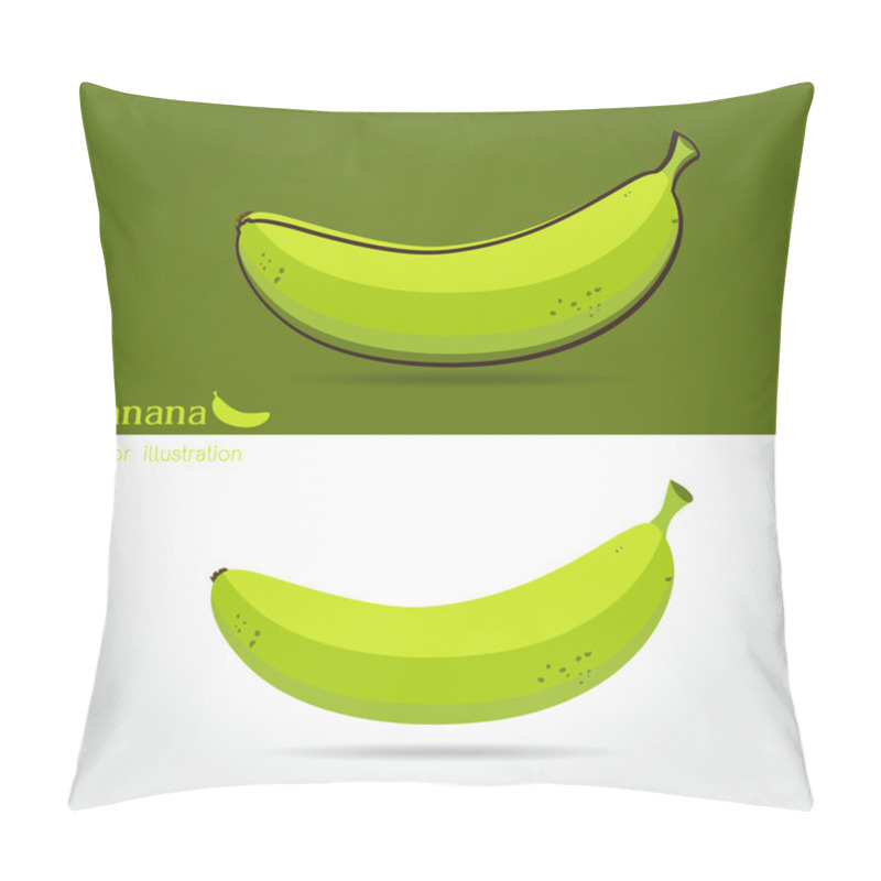 Personality  Banana Fruit. Vector Illustration Pillow Covers