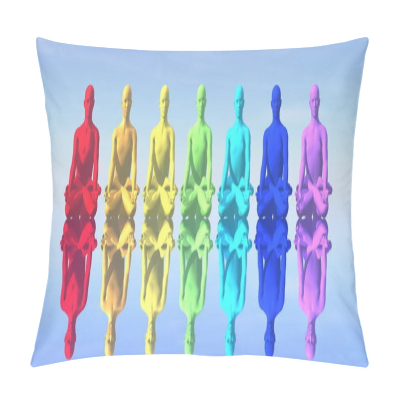 Personality  Chakras In Meditation Pillow Covers