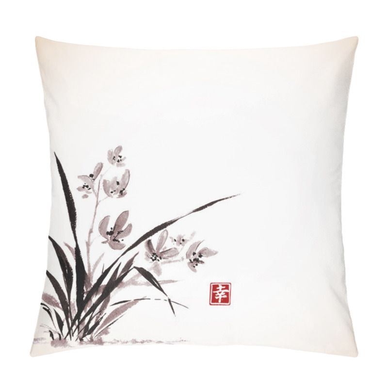 Personality  Wild Orchid On Meadow Pillow Covers