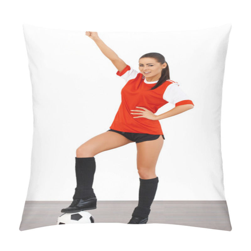 Personality  Cute Female Soccer Player Pillow Covers