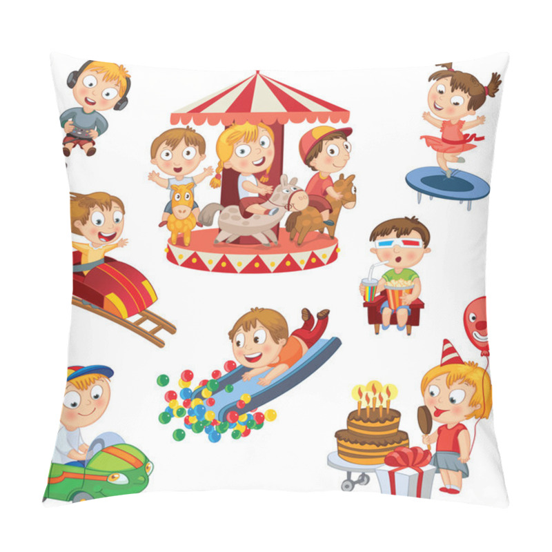 Personality  Amusement Park Pillow Covers